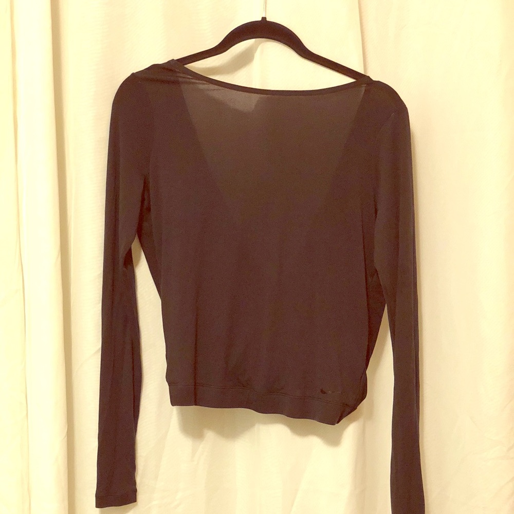 Nike cropped open back top